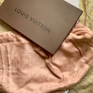 Louis Vuitton Monogram Shawl Scarf in Nude
